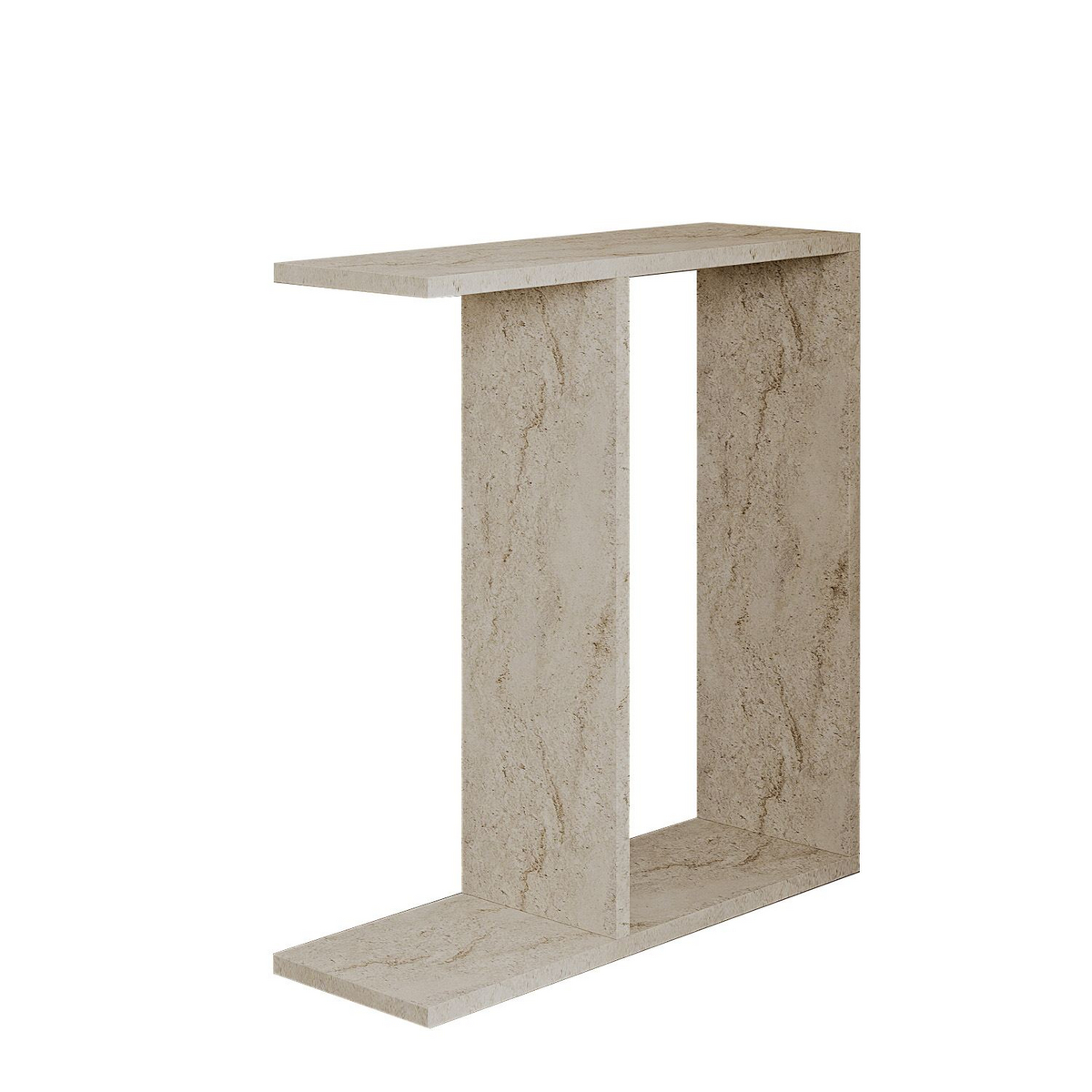 Norda Design Sivupöytä Lotus, travertiini, 60 × 60 × 60 cm