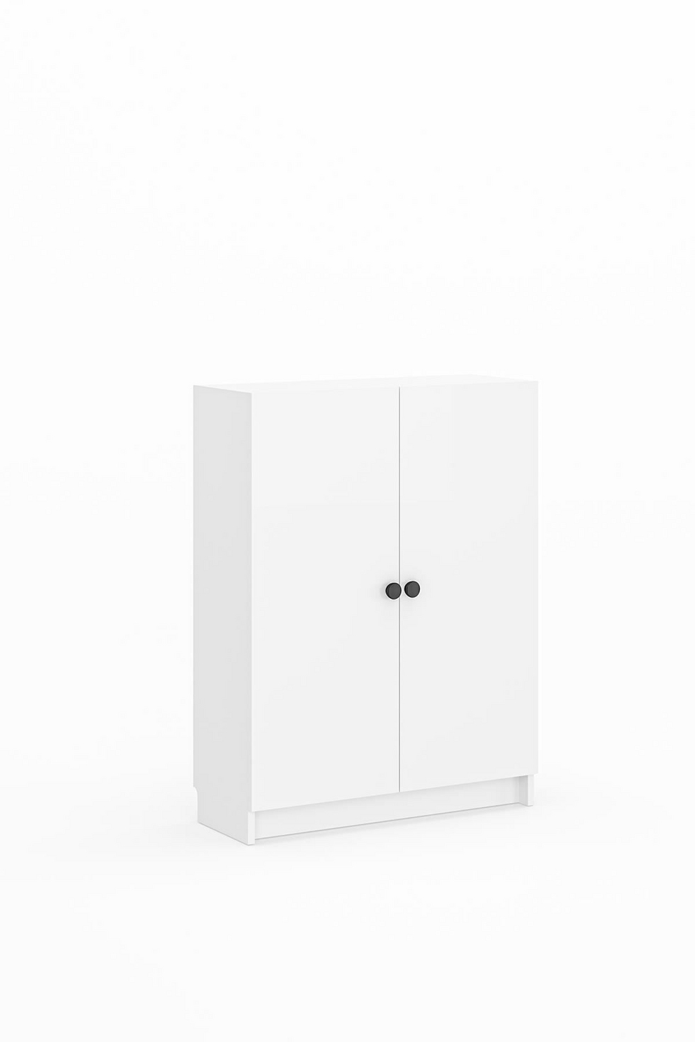 Norda Design Kirjahylly Bili 3 Shelf 2 Lid, valkoinen, 28 × 80 × 105 cm