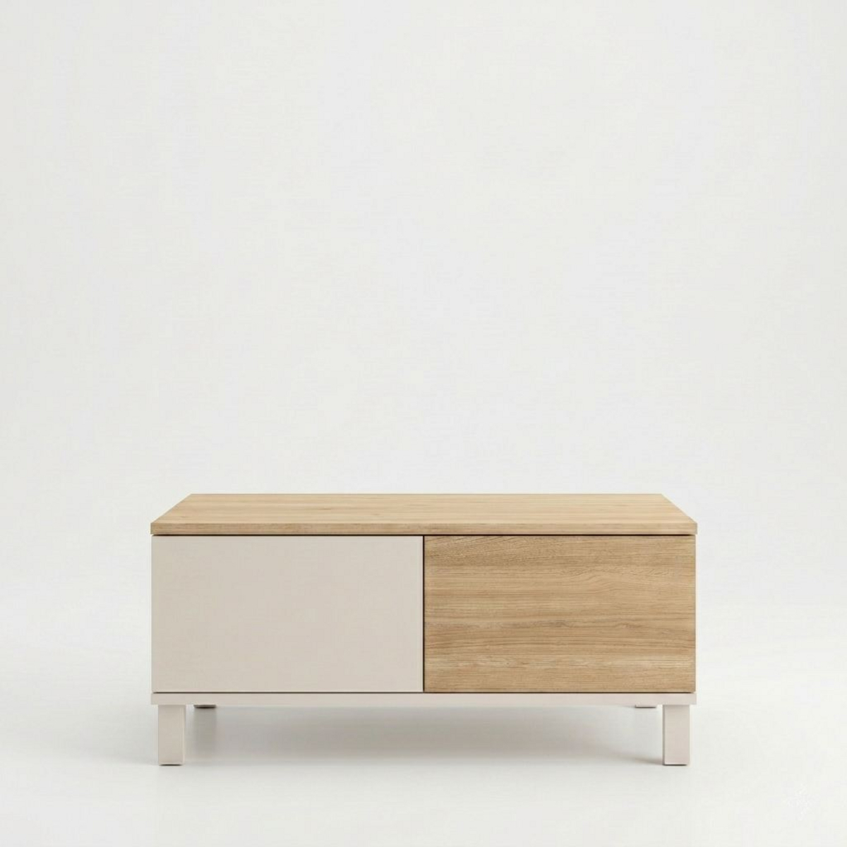 Norda Design Sohvapöytä Mood, hiekka/tammi, 60 × 90 × 40 cm
