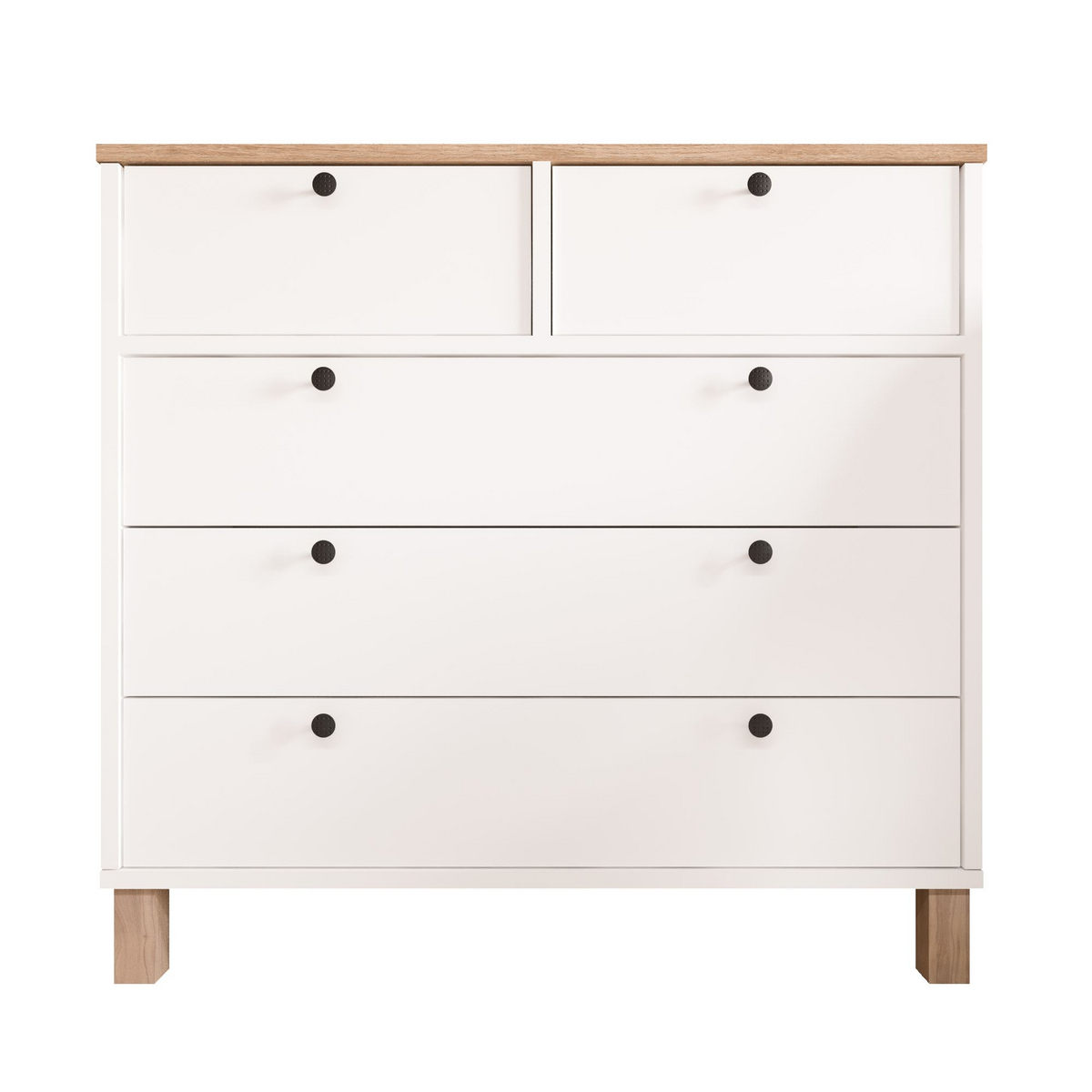 Norda Design Lipasto Nord, valkoinen/tammi, 40 × 90 × 85,2 cm