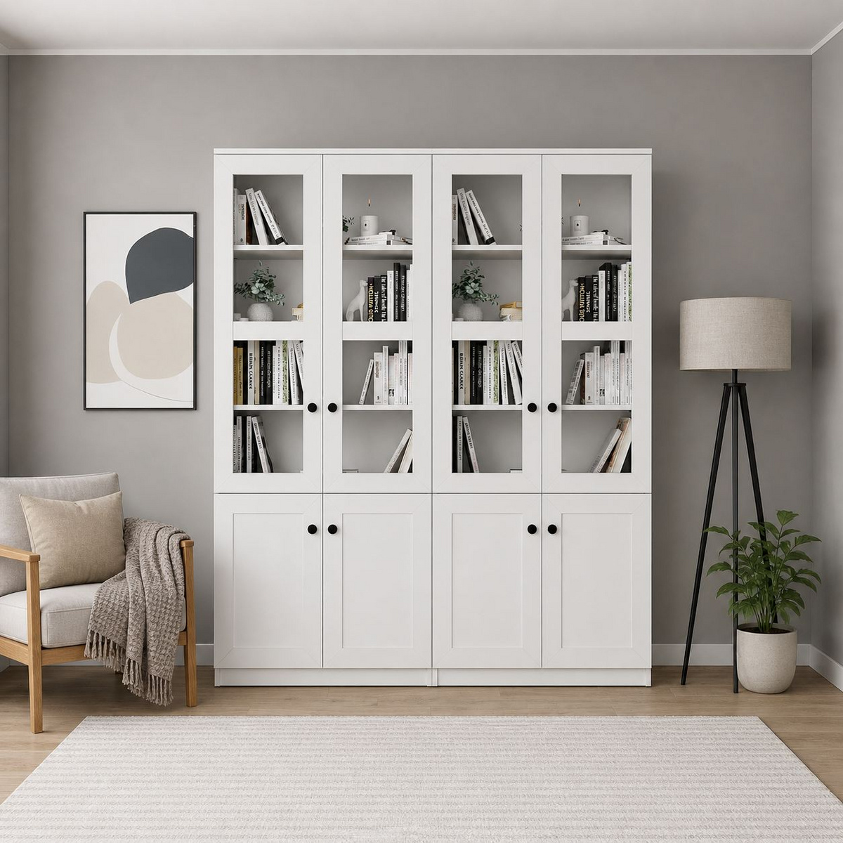 Norda Design Monikäyttökaappi Lisa 1600, valkoinen, 37 × 160 × 190 cm