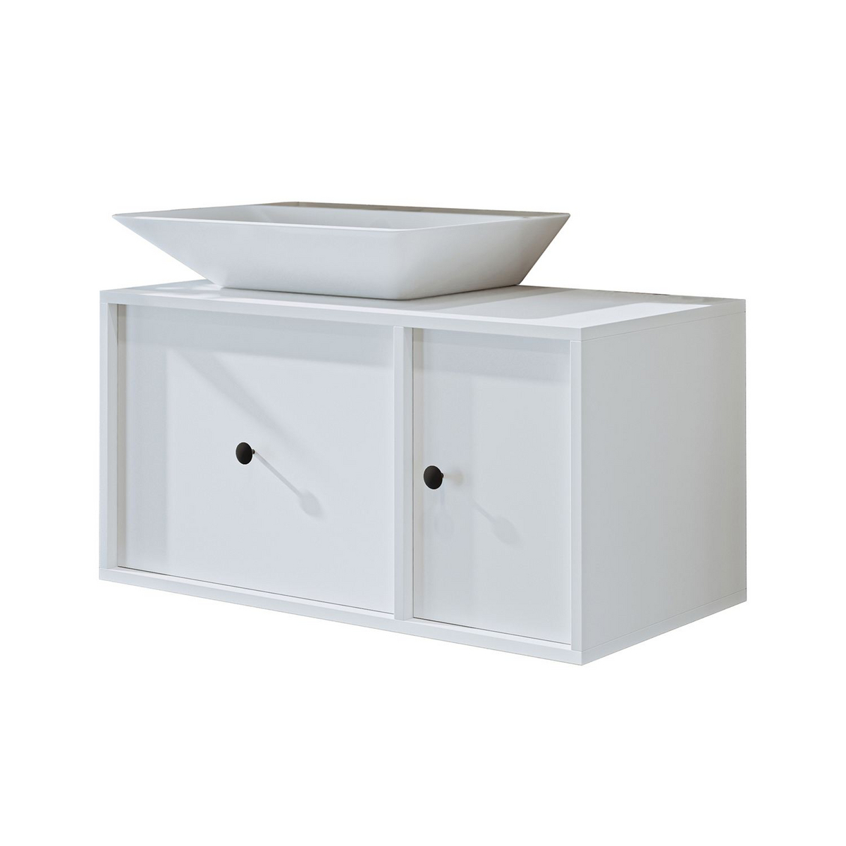 Norda Design Allaskaappi Lucca, valkoinen, 45 × 90 × 56,5 cm