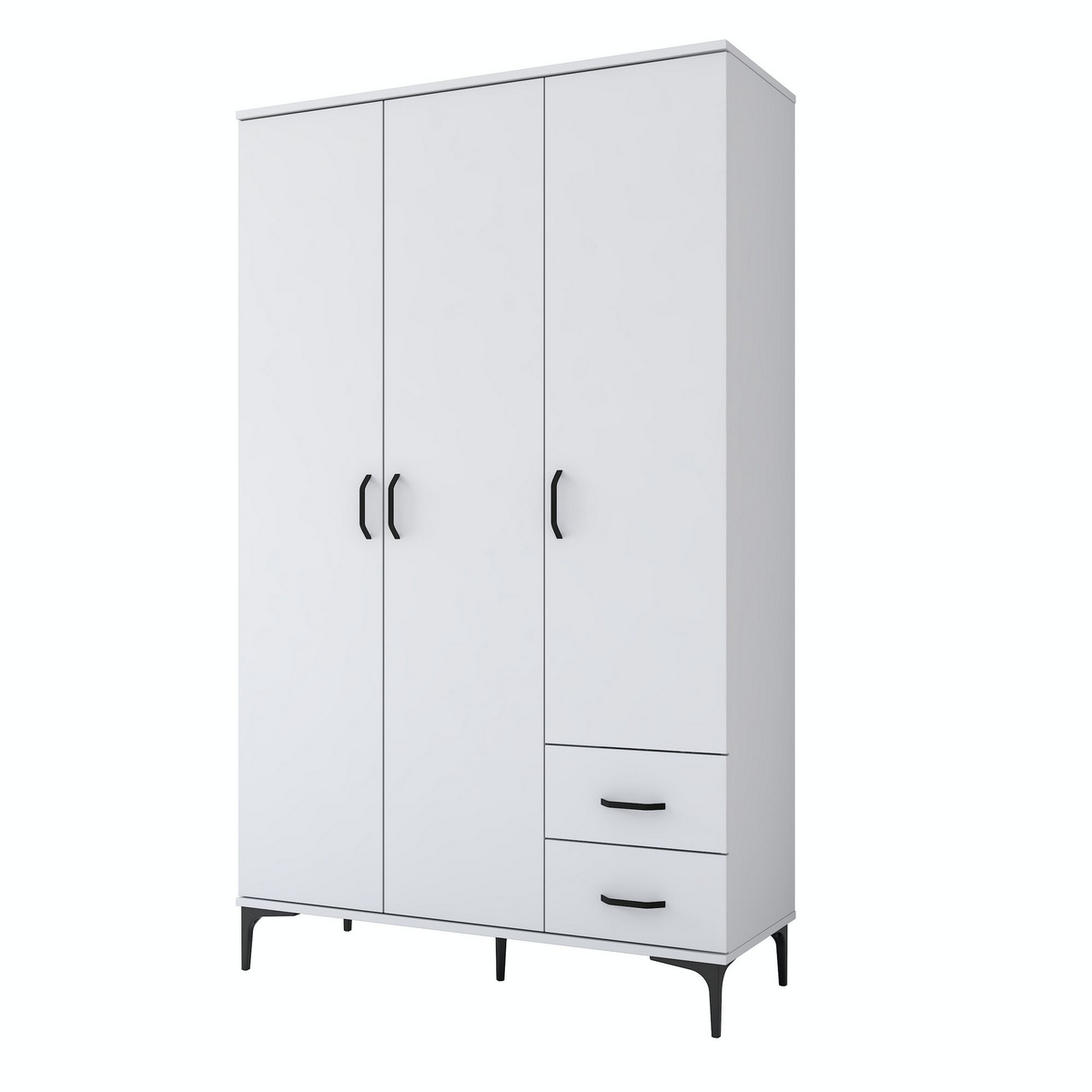 Norda Design Kylpyhuonekaappi Palermo, valkoinen, 45 × 120 × 198,6 cm