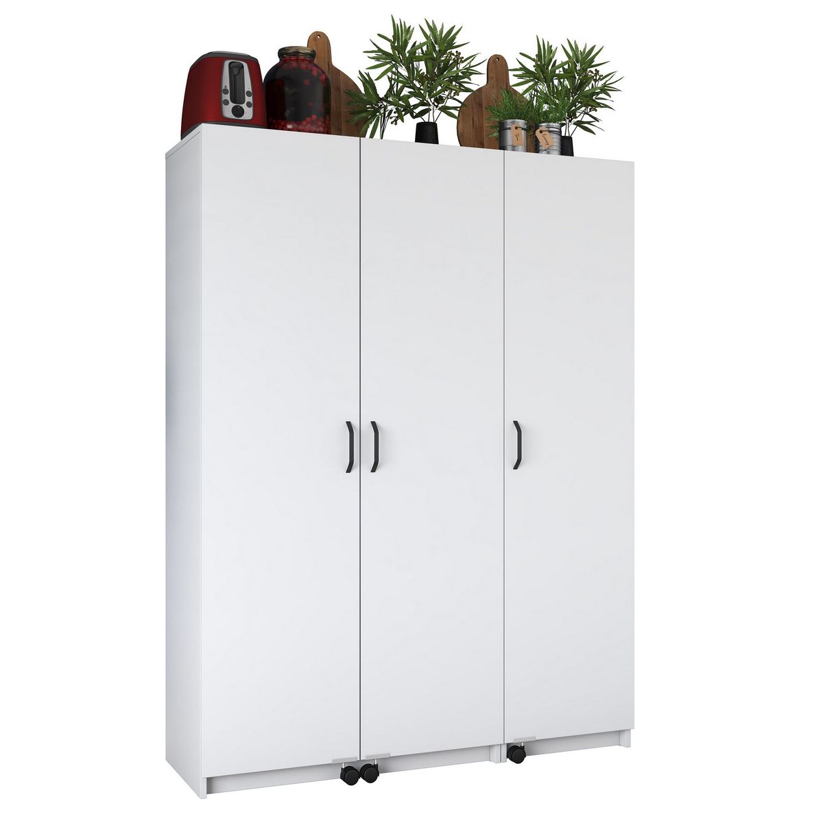 Norda Design Monikäyttökaappi Kappa, valkoinen, 42 × 135 × 180 cm