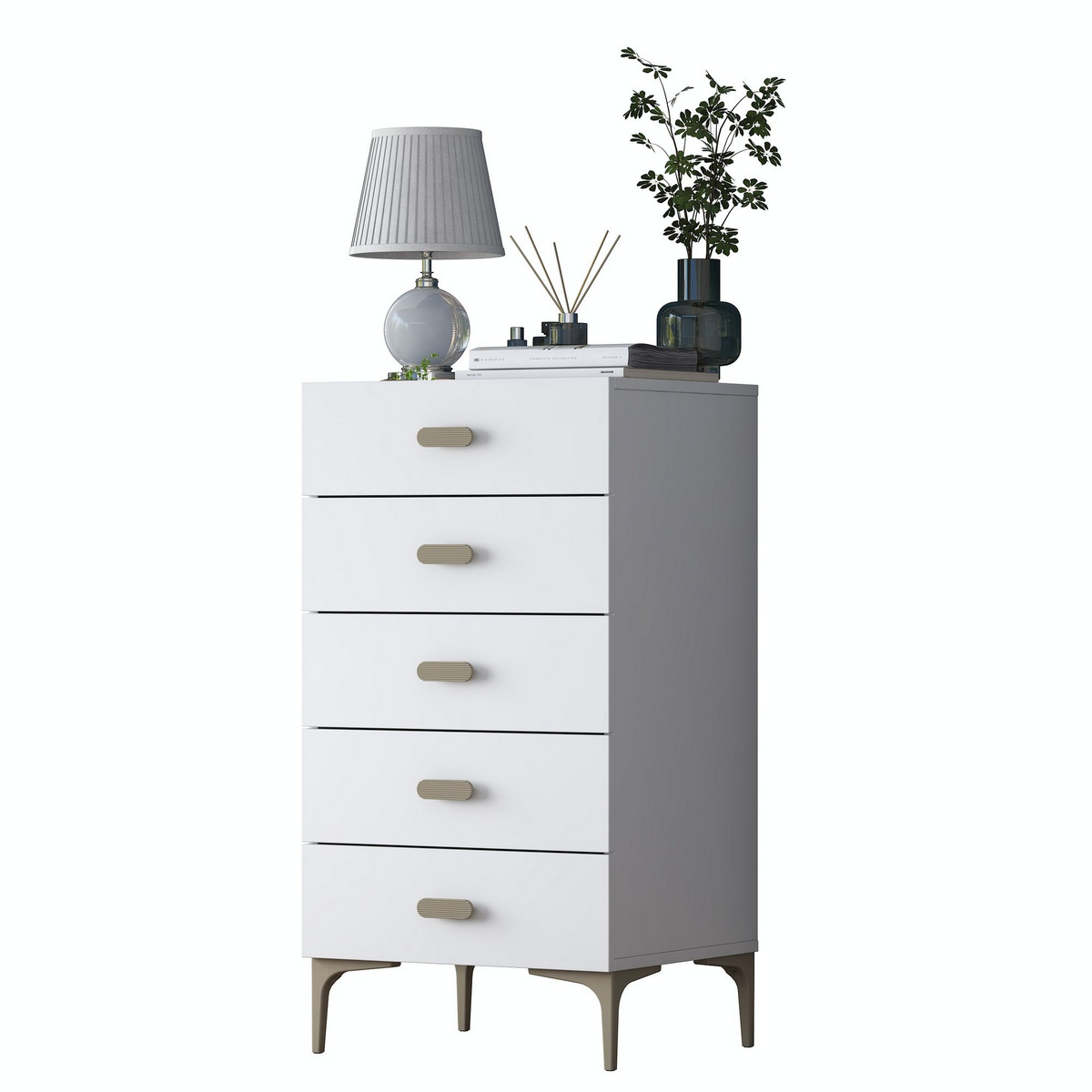 Norda Design Lipasto Cassetta, valkoinen, 45 × 55,4 × 105,4 cm