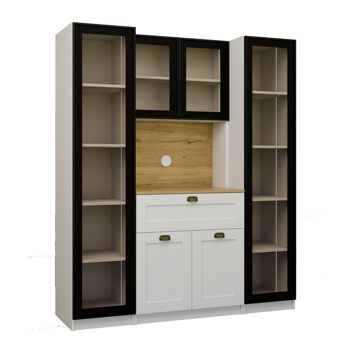 Norda Design Kahviteline Nero Duo 1600, valkoinen, 44 × 160 × 190 cm