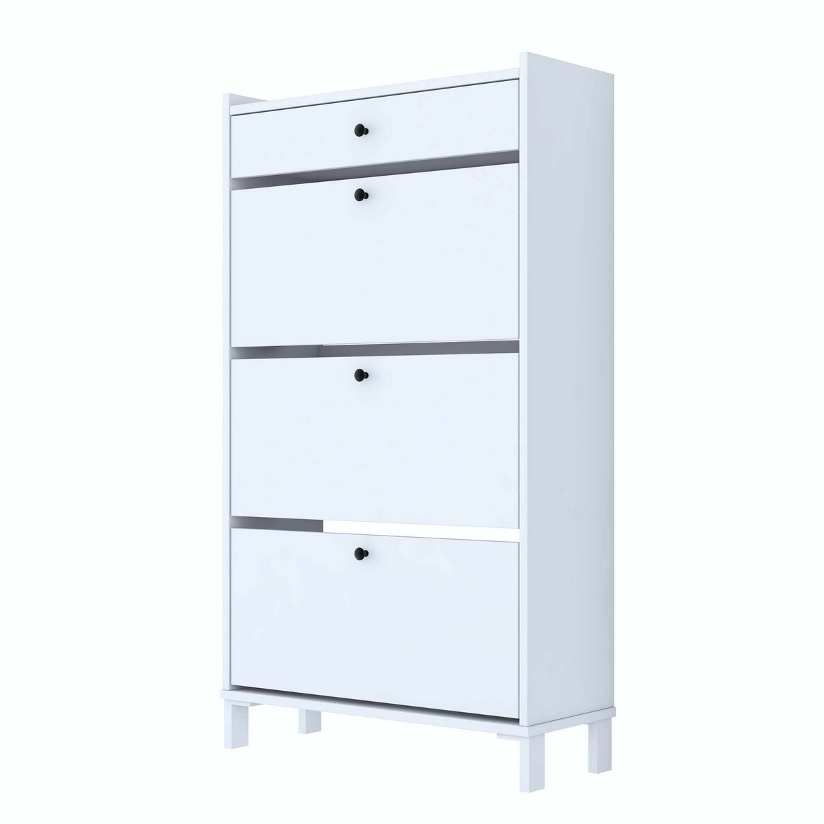 Norda Design Kenkäkaappi Scarpiera, valkoinen, 29,2 × 74,2 × 131,8 cm
