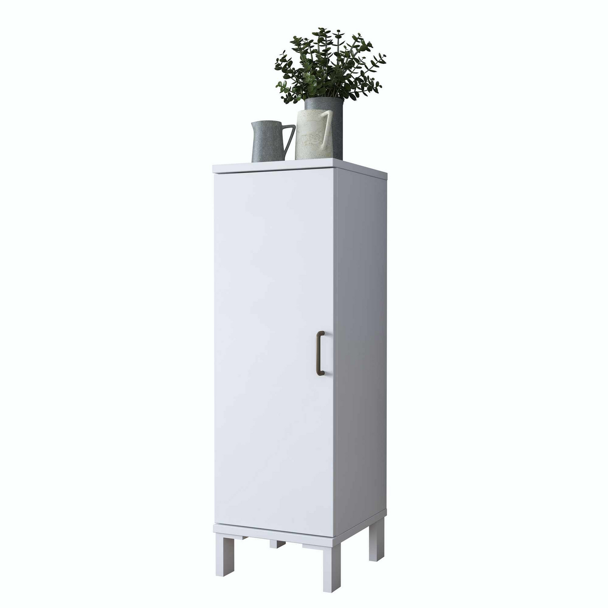 Norda Design Kylpyhuonekaappi Bellagio, valkoinen, 32,5 × 30 × 93,6 cm