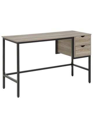 Työpöytä GRANT Vaaleanruskea 120 cm 48 cm säilytystila