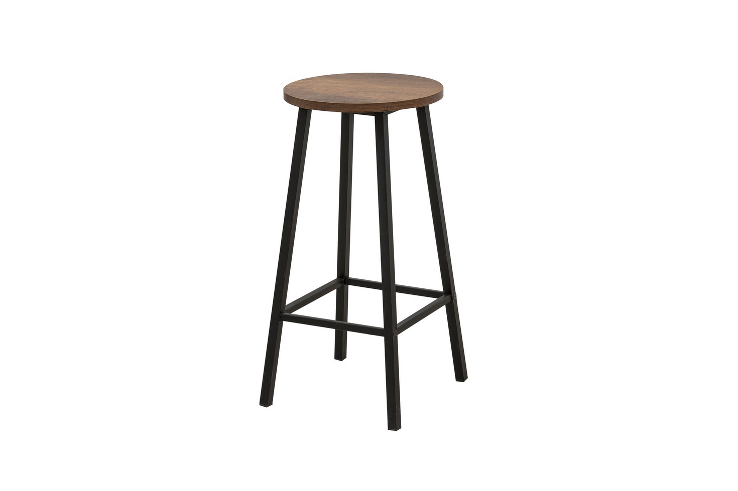Norda Design teollinen jakkara, 32x32x62 cm | 100 % lastulevy ja metallirunko | Tyylikäs ja kestävä moderneihin tiloihin