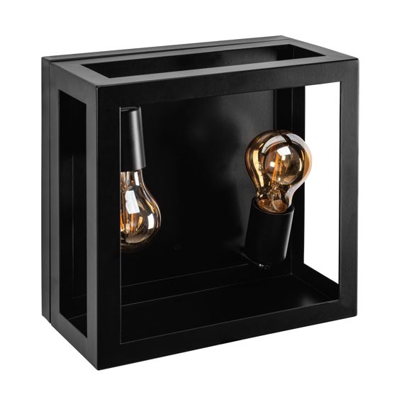 TOOLIGHT seinävalaisin APP1305-2W musta, 12X25X25CM