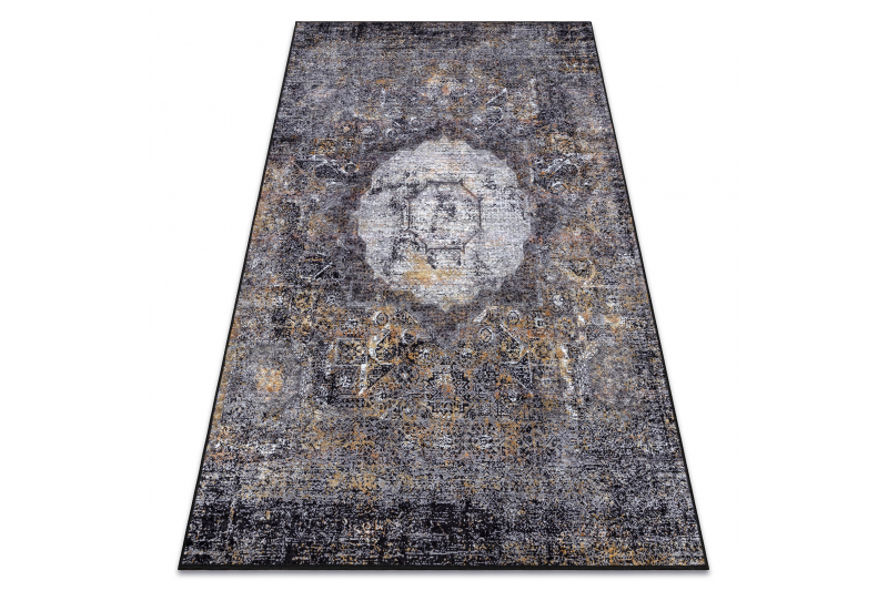 MIRO 51453.805 matto Ruusuke vintage liukumaton - harmaa 80x150 cm