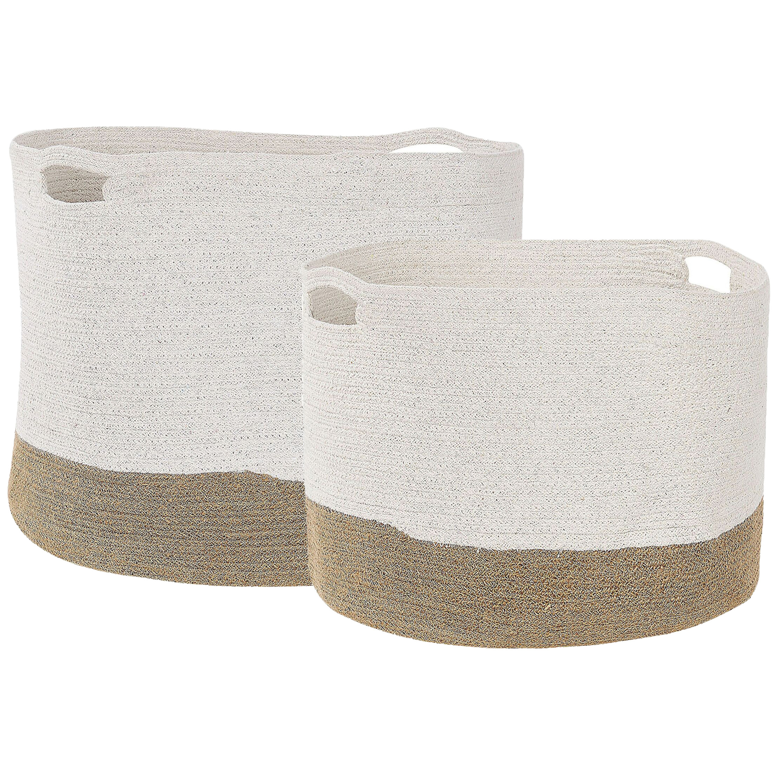 Korisetti 2 kpl KAHAN puuvilla Valkoinen