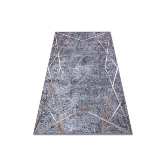 MIRO 51233.809 matto geometrinen liukumaton - harmaa 160x220 cm