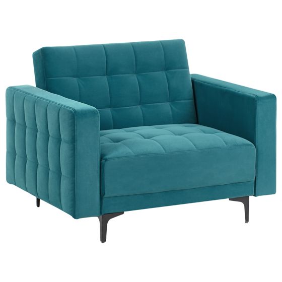 Nojatuoli ABERDEEN sametti Merensininen