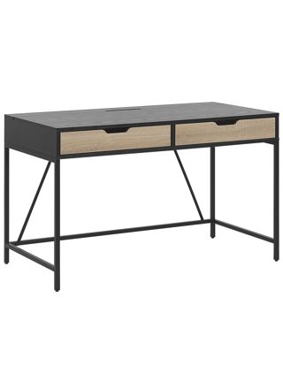 Työpöytä JENA Musta 120 cm 60 cm säilytystila