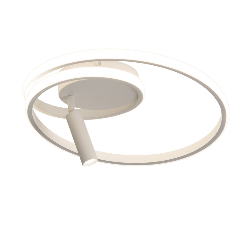 NETTLIFE himmennettävä, LED - kattovalaisin, 40cm, moderni, muotoilu, 37WKohdevalolla, makuuhuoneeseen, olohuoneeseen Valkoinen