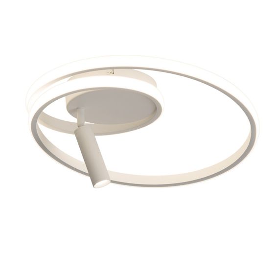 NETTLIFE himmennettävä, LED - kattovalaisin, 40cm, moderni, muotoilu, 37WKohdevalolla, makuuhuoneeseen, olohuoneeseen Valkoinen