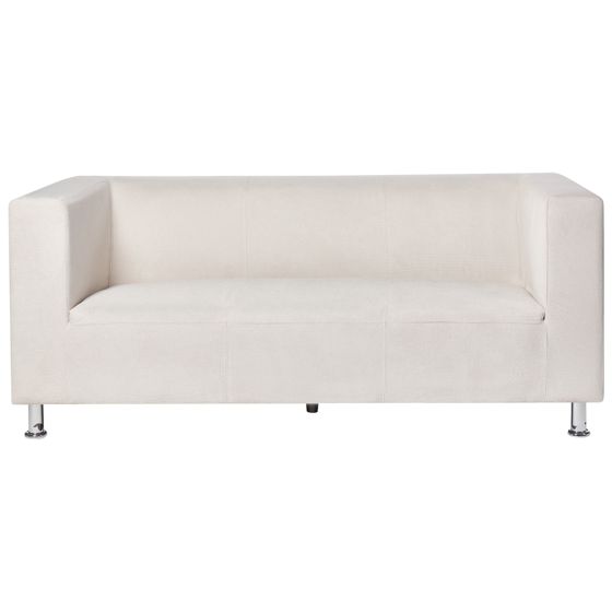 Sohva FLORO chenille Luonnonvalkoinen 3-istuttava