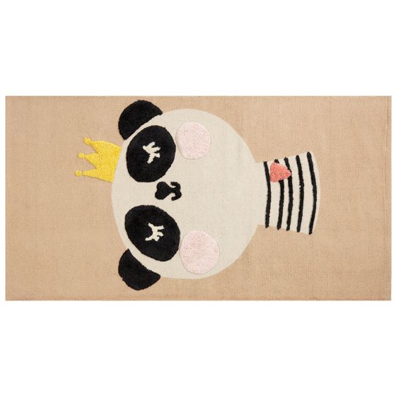 Lastenhuoneen matto BUNAN Beige 80 x 150 cm puuvilla