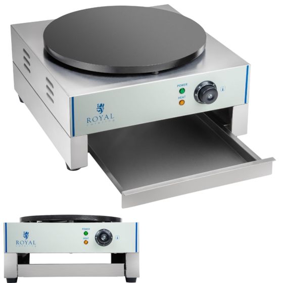 Yksi pyöreä pannukakkurauta, halkaisija 40 cm