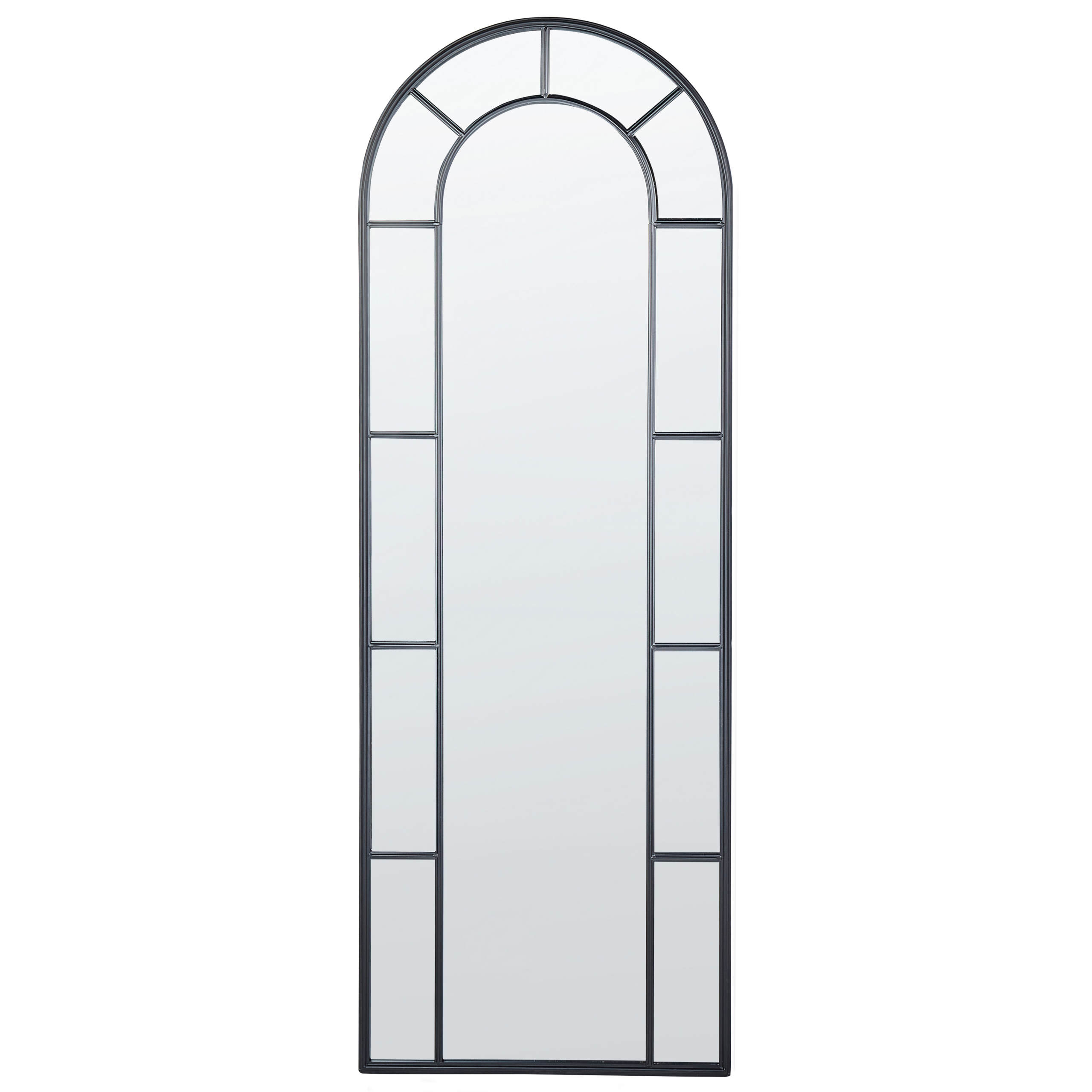 Seinäpeili CROSSES 60 cm 170 cm metalli Musta