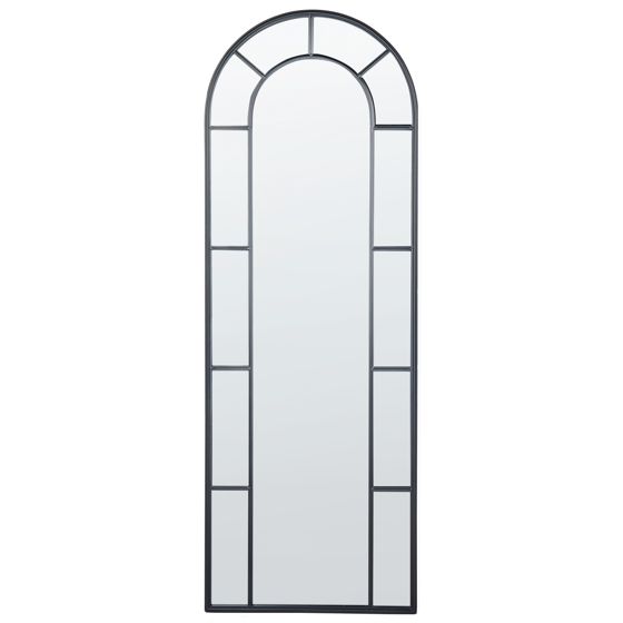Seinäpeili CROSSES 60 cm 170 cm metalli Musta