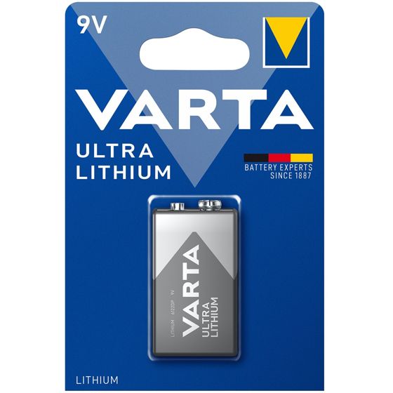 Ultra Lithium 9V -paristot 1 kpl