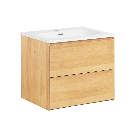 SoBuy Kylpyhuonekaappi Allaskaappi puukuitulevystä valkoinen BZR174-N