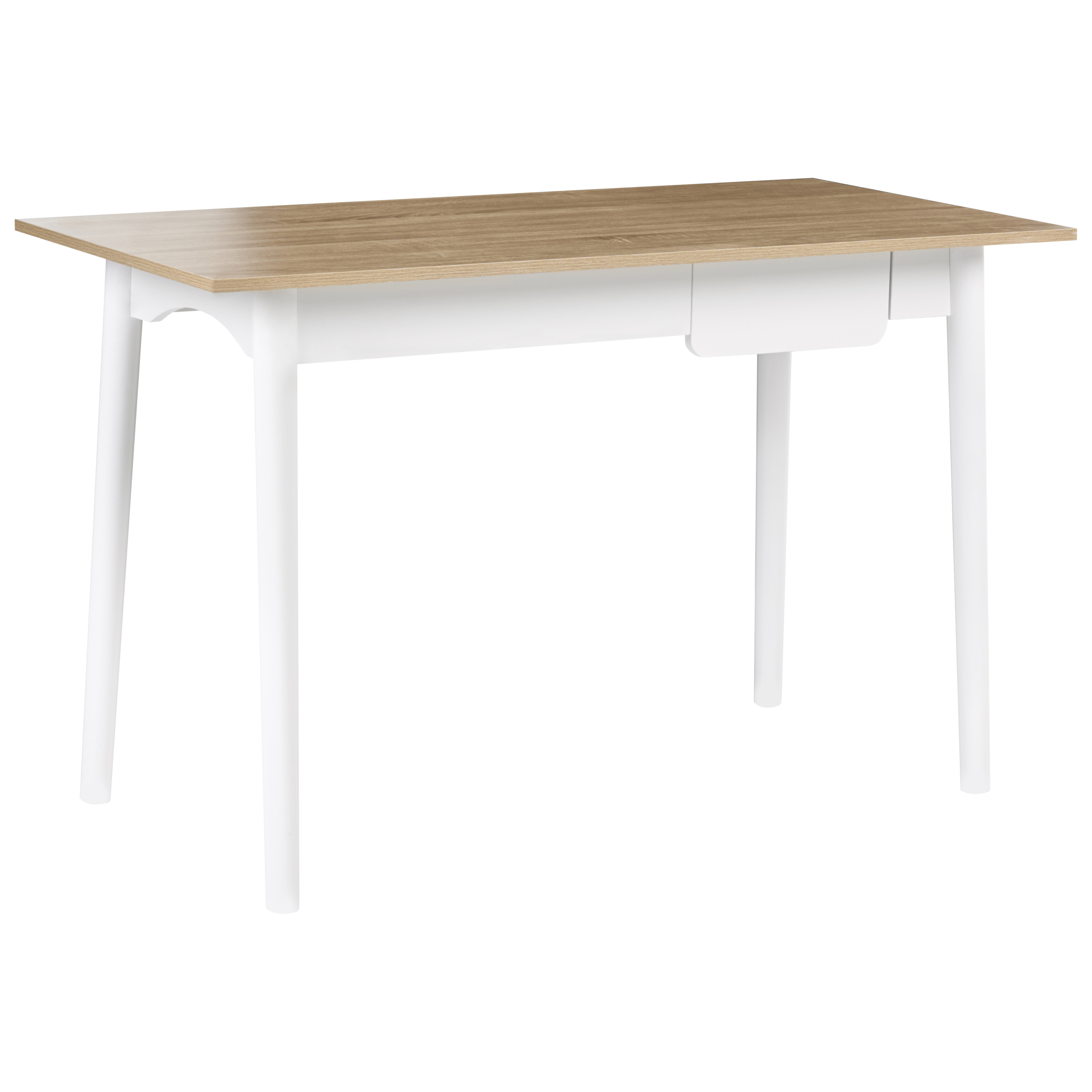 Työpöytä VITRION 120 cm 60 cm Vaaleanruskea/valkoinen