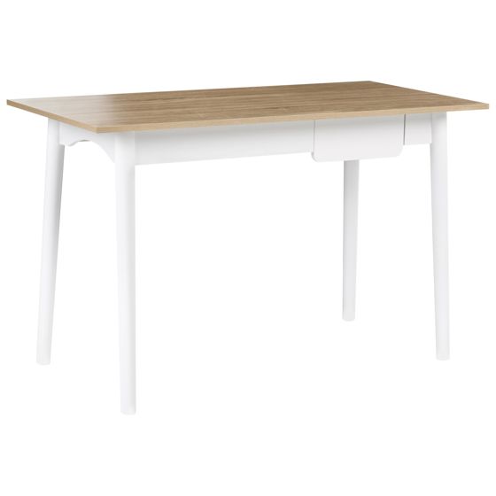 Työpöytä VITRION 120 cm 60 cm Vaaleanruskea/valkoinen