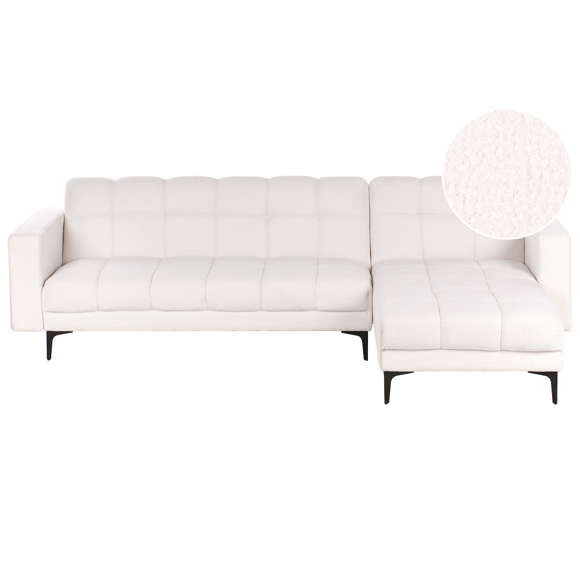 Moduulikulmavuodesohva ALNES buklee Valkoinen 4-istuttava