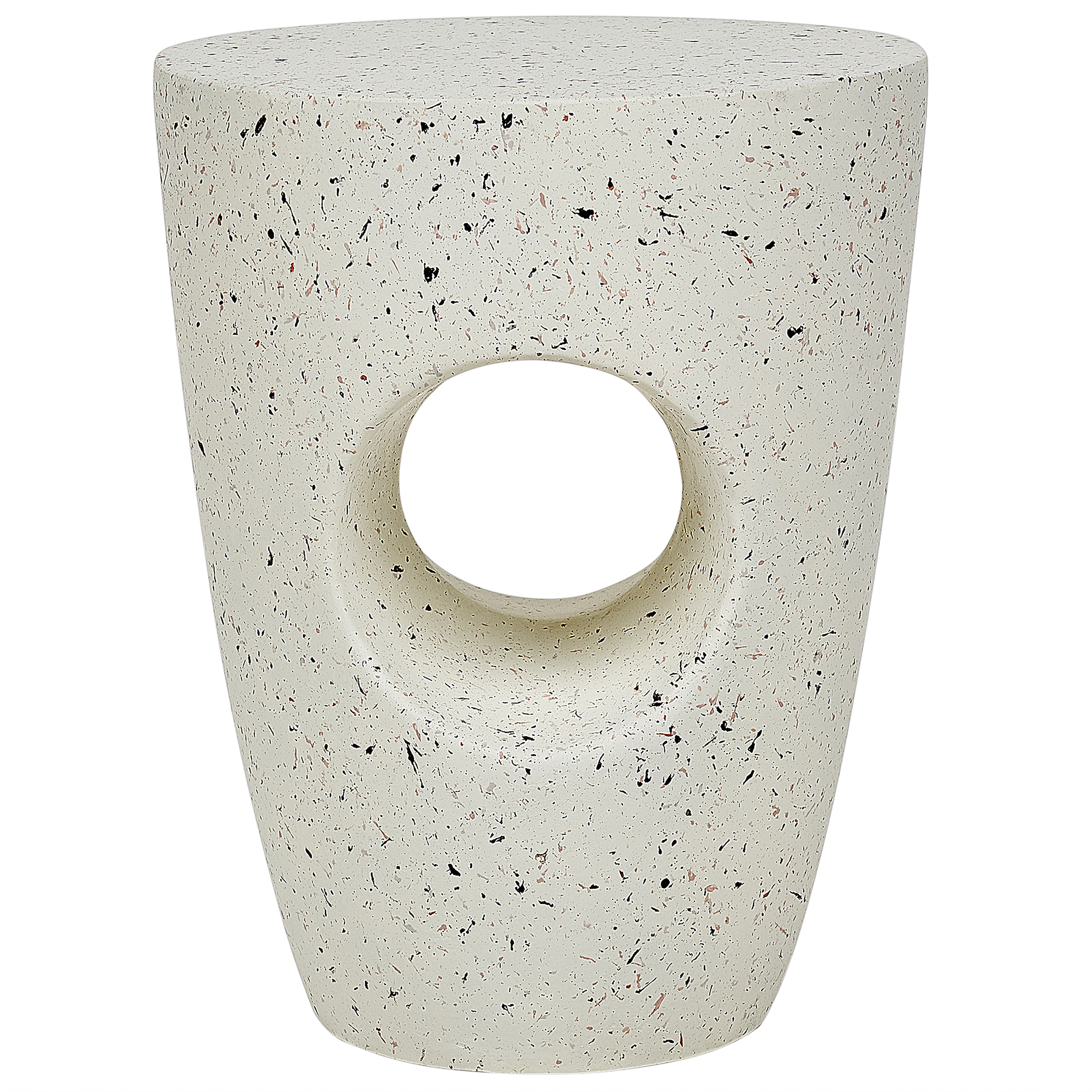 Sivupöytä EDOLO 37 cm 37 cm Terrazzo-kuvio Luonnonvalkoinen