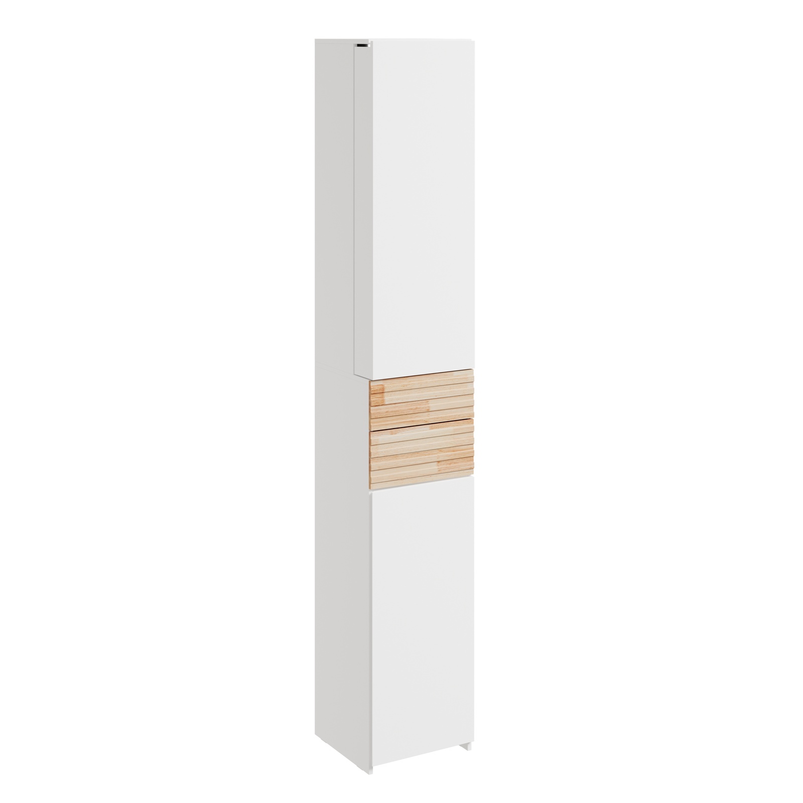 Korkea kylpyhuonekaappi valkoinen 30x30x180 cm BZR244-WN