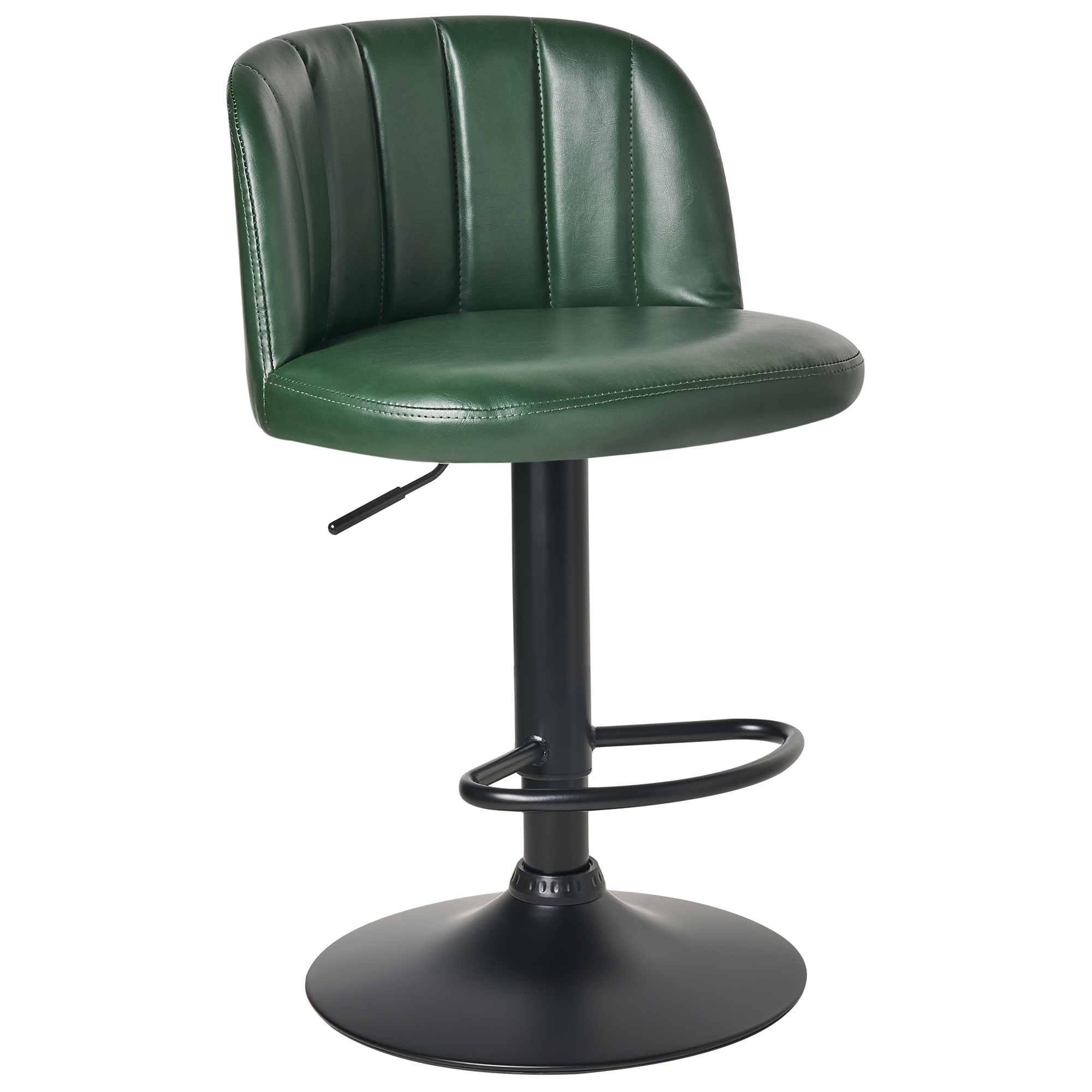 Baarijakkarasetti 2 kpl VLORE keinonahka pyörivä Tummanvihreä