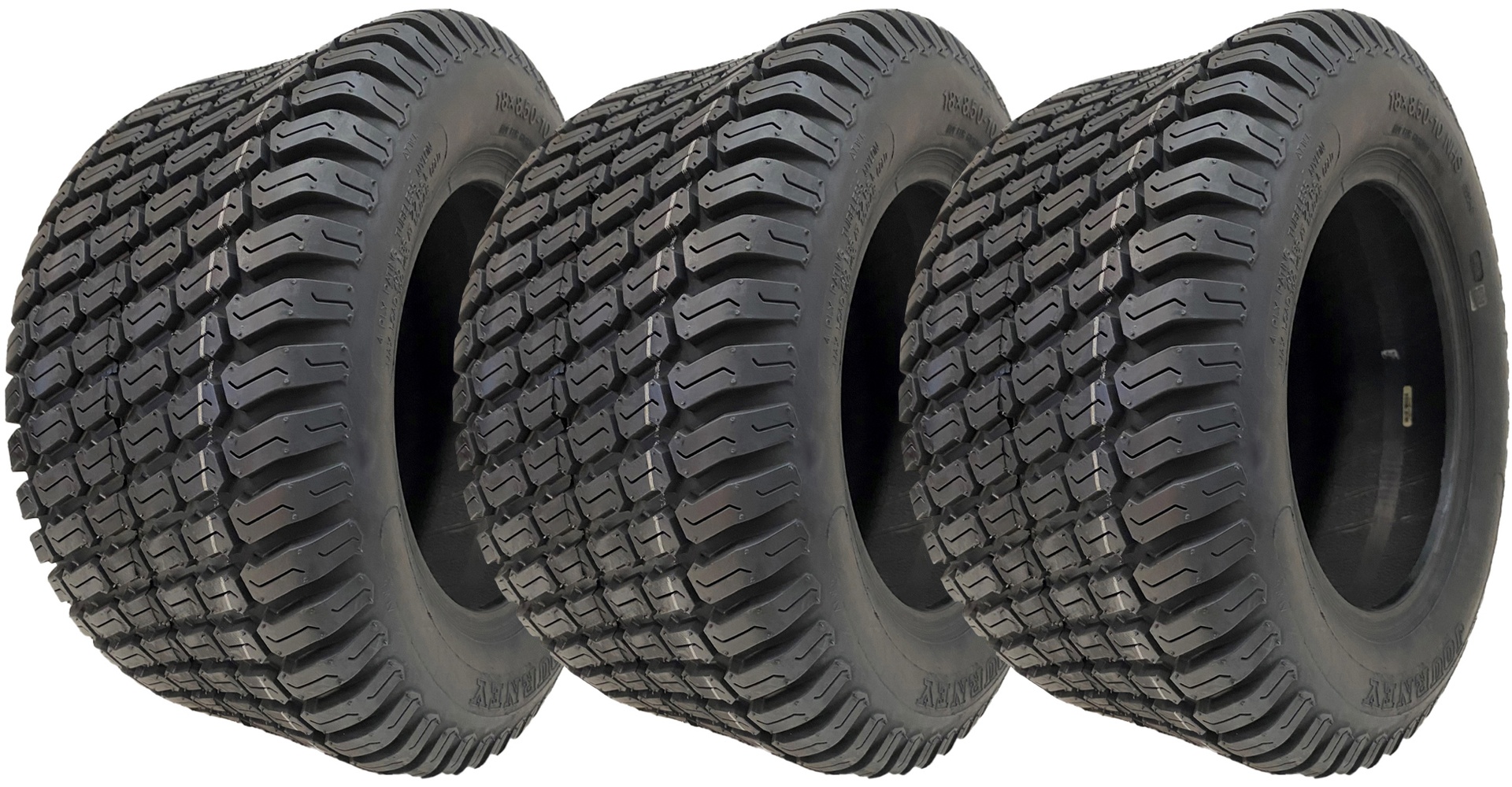 18x8,50-10 ruohonleikkurin rengas, 4-kerroksinen Multi Turf -takarengas, P332, Wanda, 360 kg (3 kpl:n sarja)