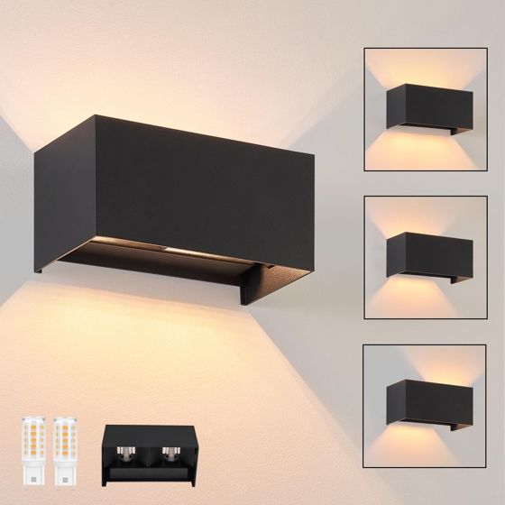 ZMH Sisä-LED-seinävalaisin - Lämmin valkoinen G9 Ulkoseinävalaisin IP54