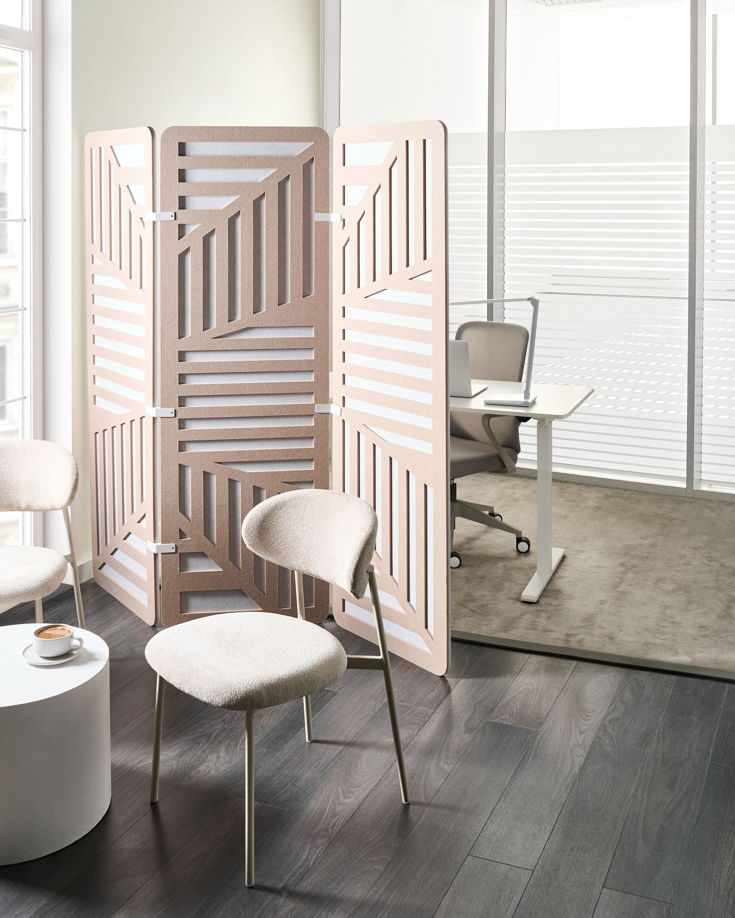 Tilanjakaja 3 paneelia FUTURA Beige 180 cm 180 cm