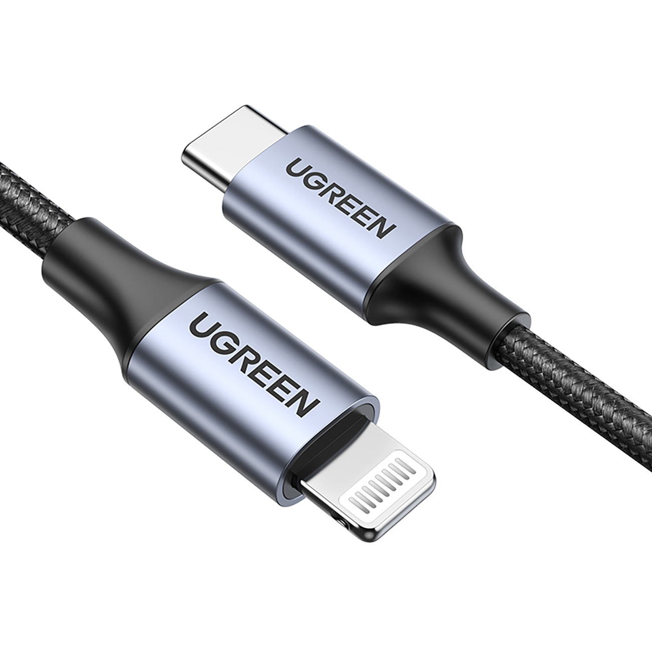 iPhone Lightning -kaapeli - USB-C 2.0 MFi 1m - Harmaa