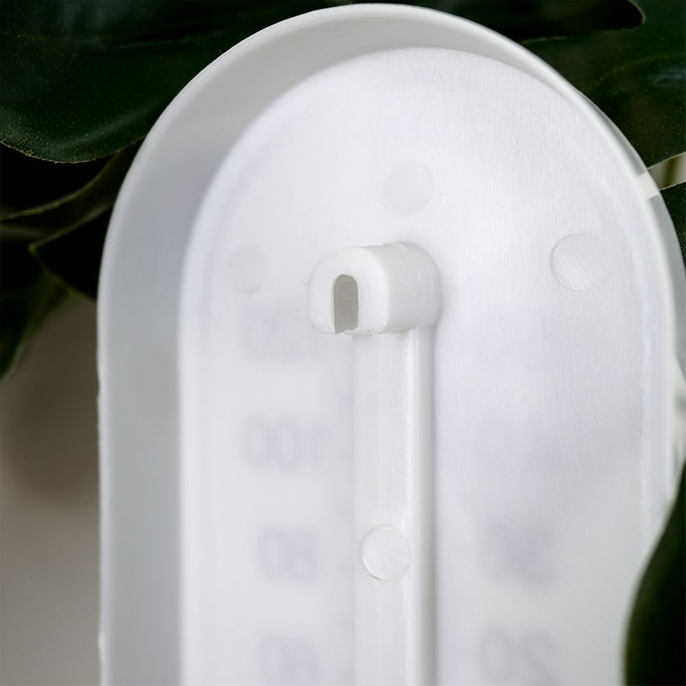 Lämpömittari kosteusmittarilla valkoinen 22 cm