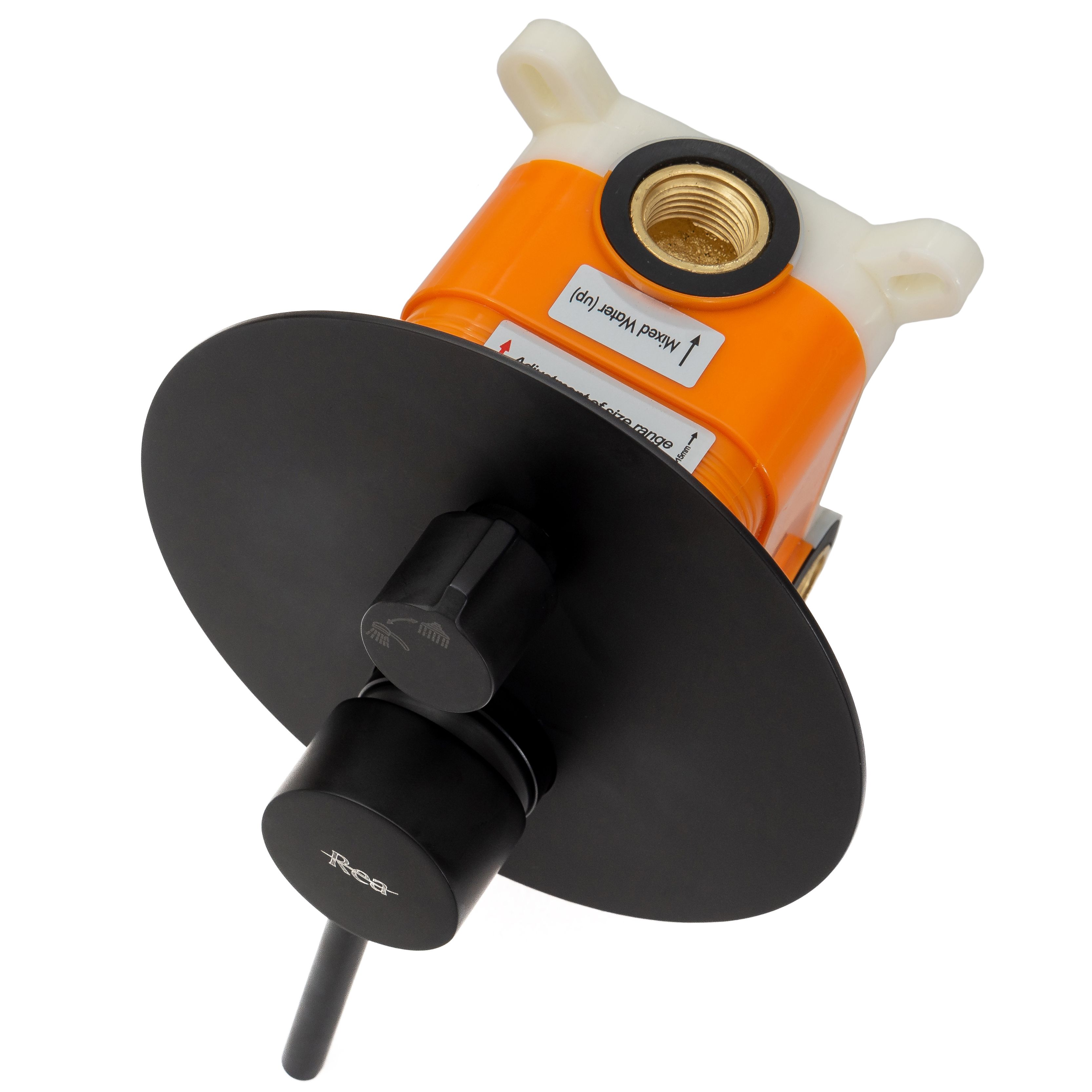 REA upotettava suihkusetti LUNGO musta, 36X16X36,5CM