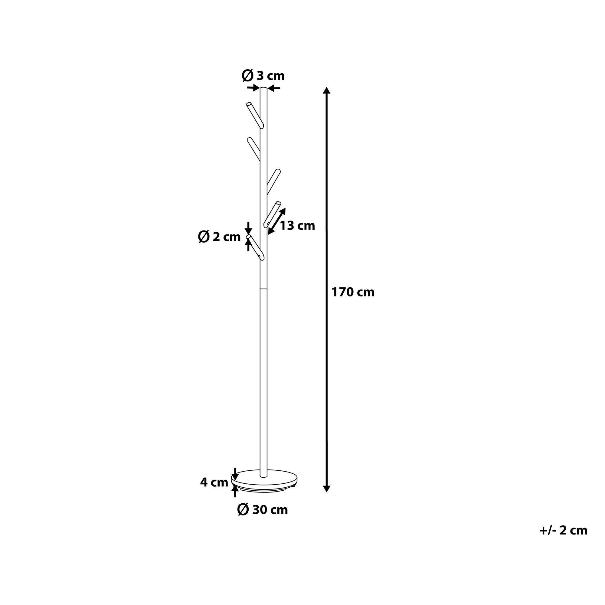 Naulakko ALBIN Valkoinen