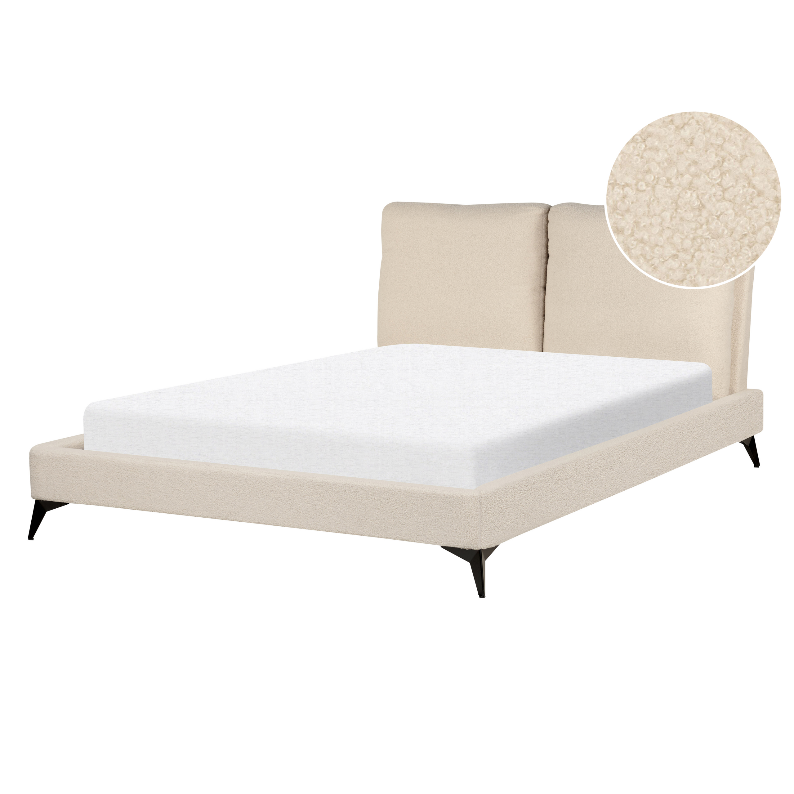 Sänky Buklee MELLE 140 x 200 cm Beige