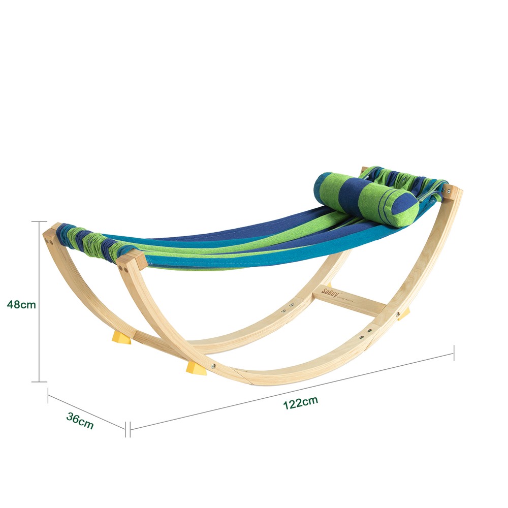 SoBuy Lasten keinutuoli KMB16-J ekologinen sininen
