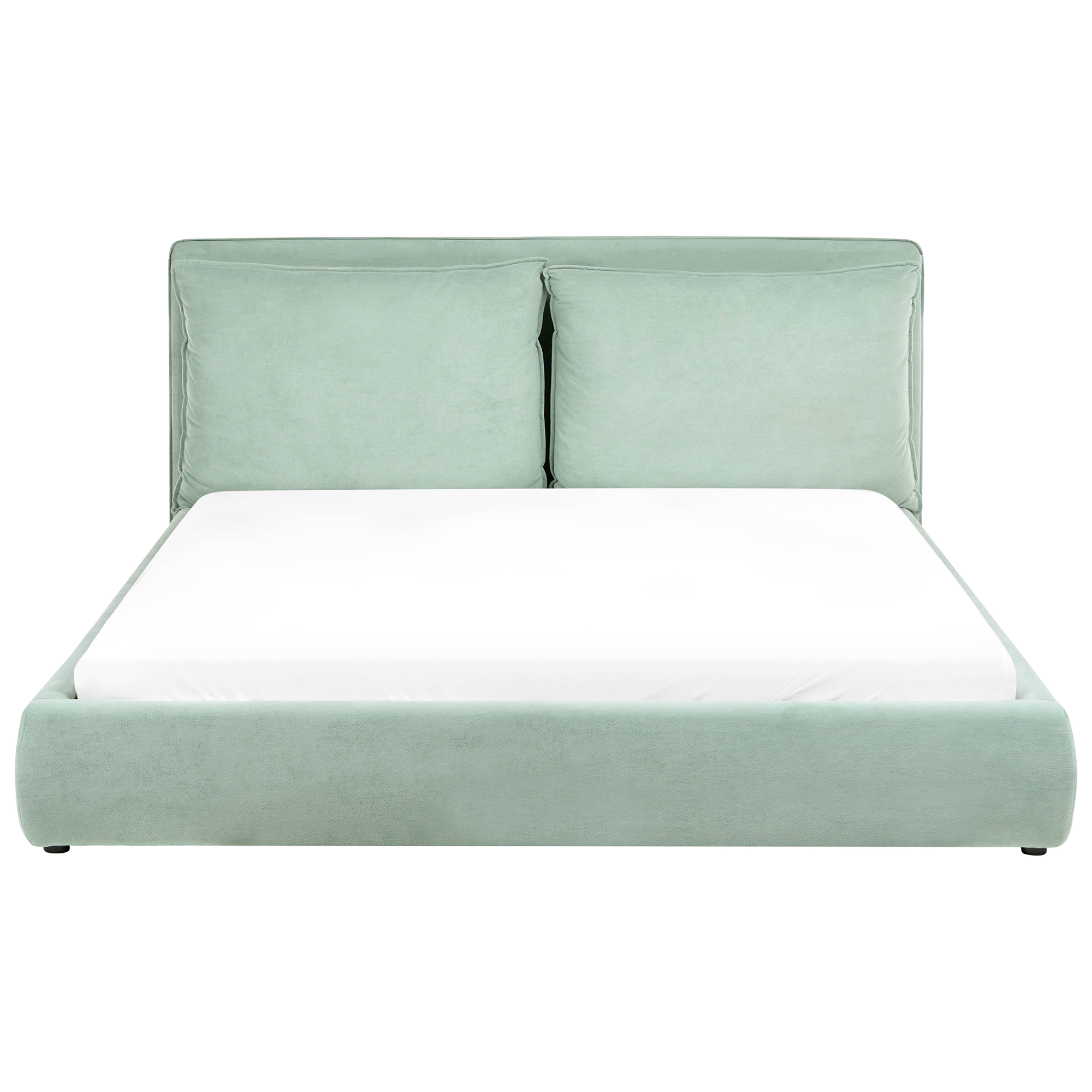 Sänky sametti BAJONNA 180 x 200 cm Mintunvihreä