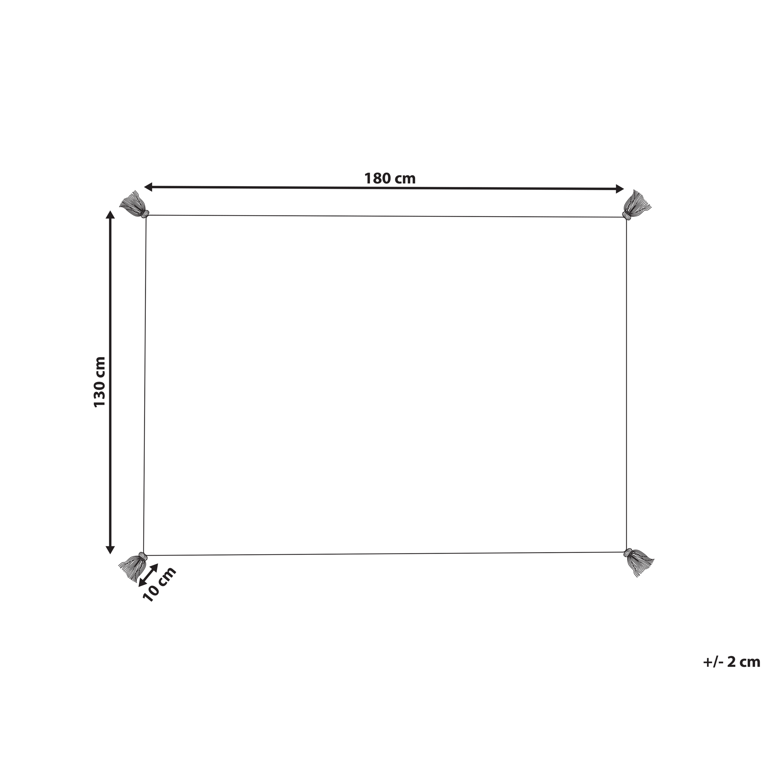 Torkkupeitto GUNA puuvilla 130 x 180 cm Beige