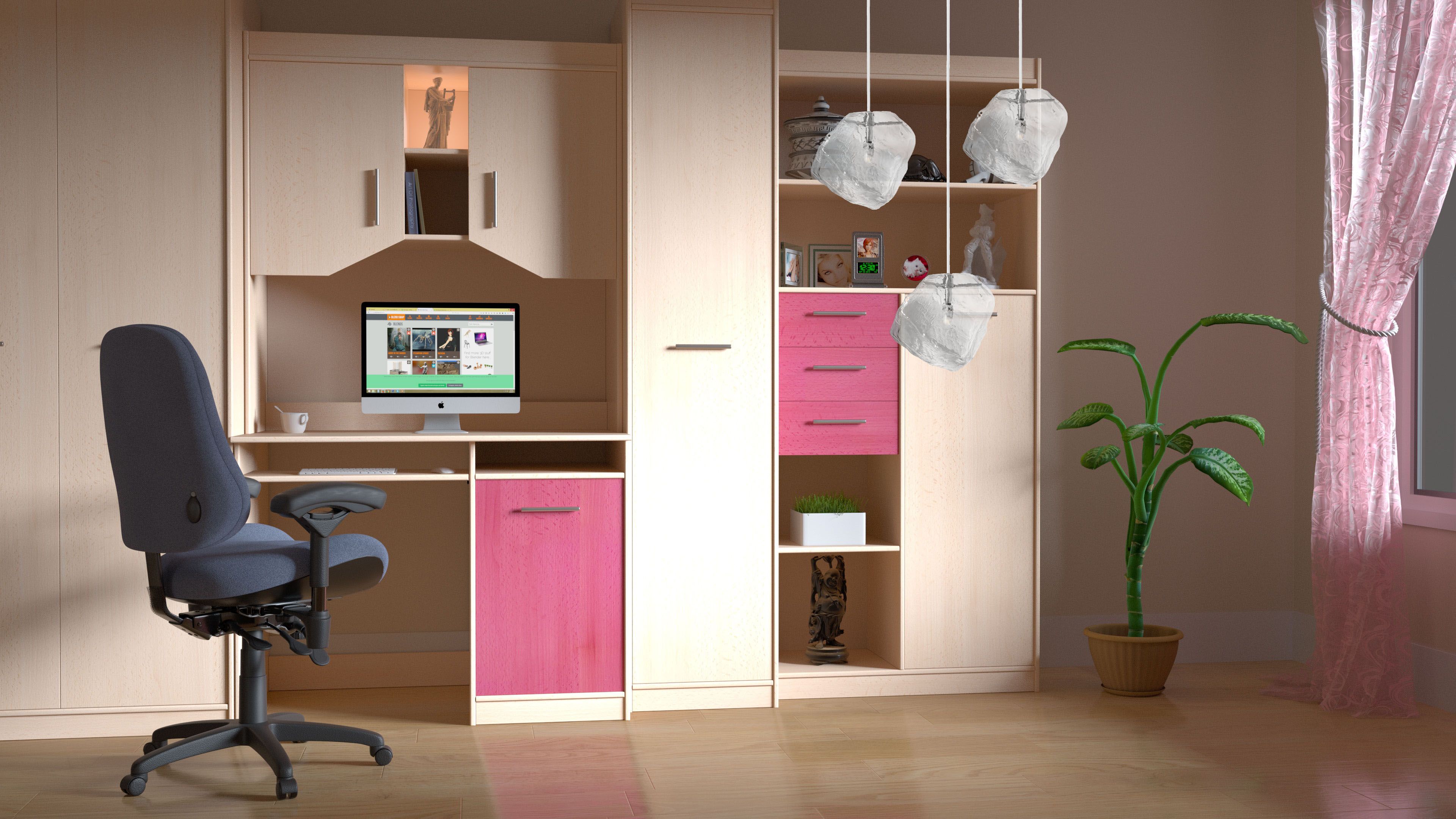 TOOLIGHT riippuvalaisin APP320-3CP harmaa, 94X30X94CM