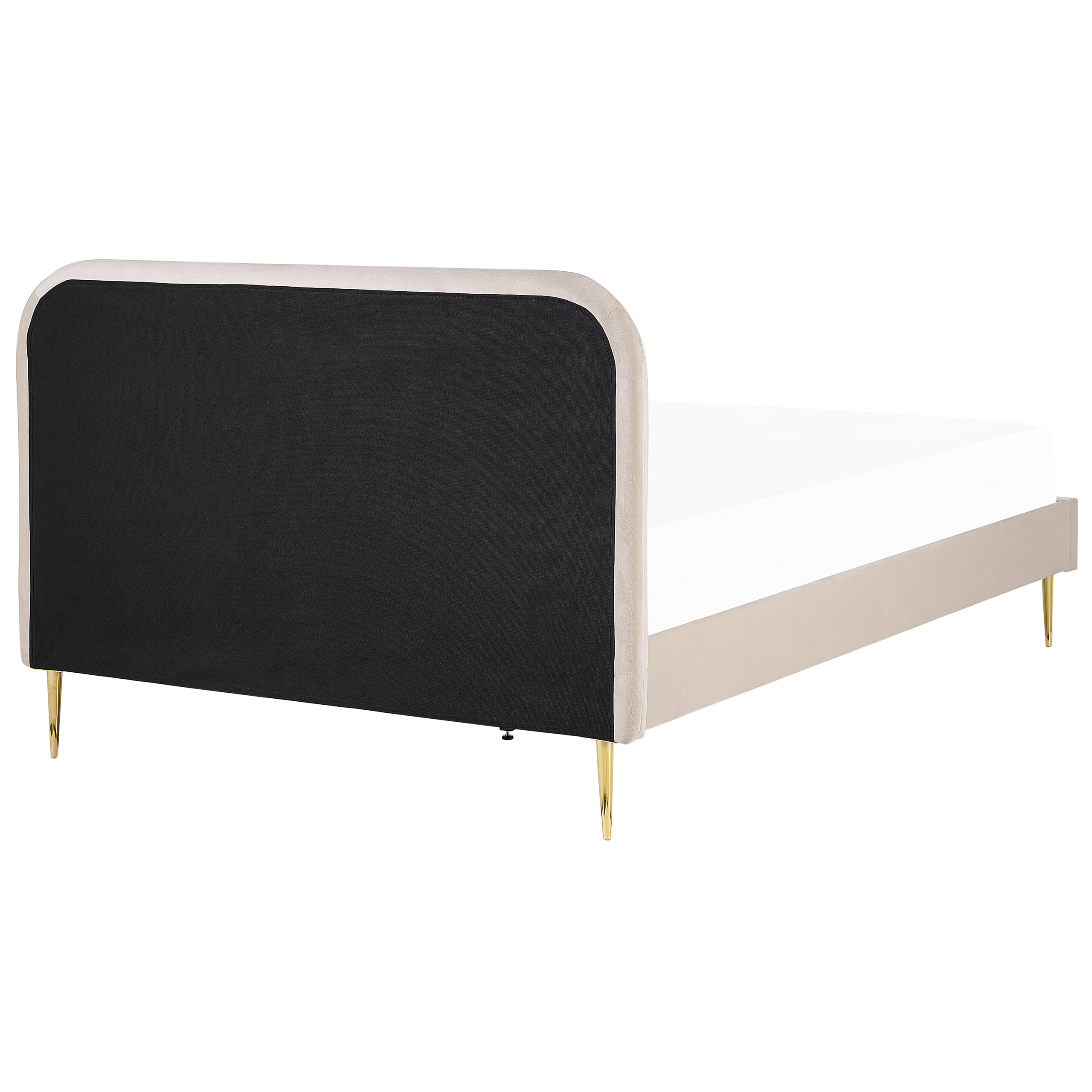 Sänky Sametti FLAYAT 180 x 200 cm Vaaleanbeige