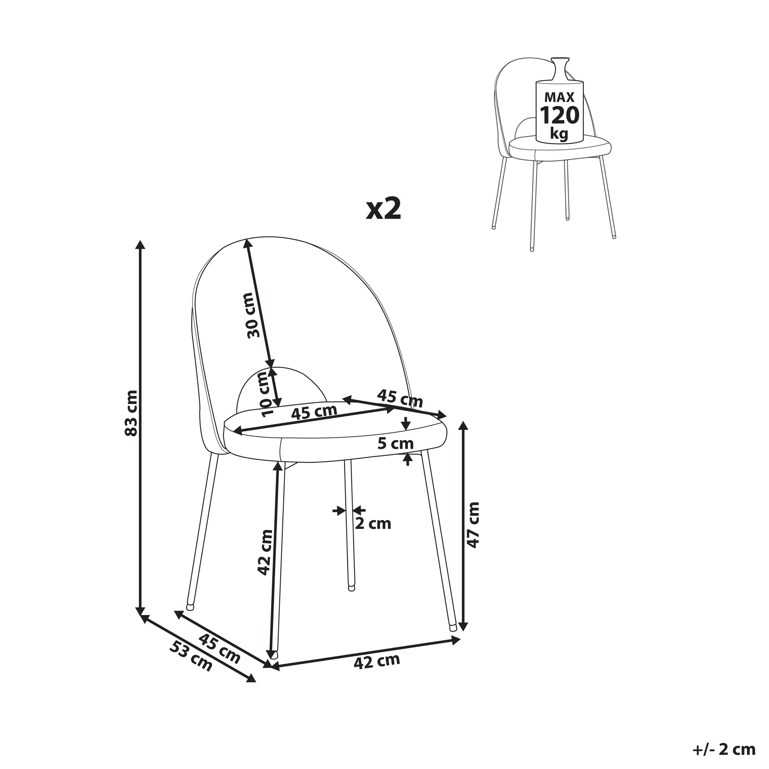Ruokatuolisetti 2 kpl COVELO sametti Tummanvihreä