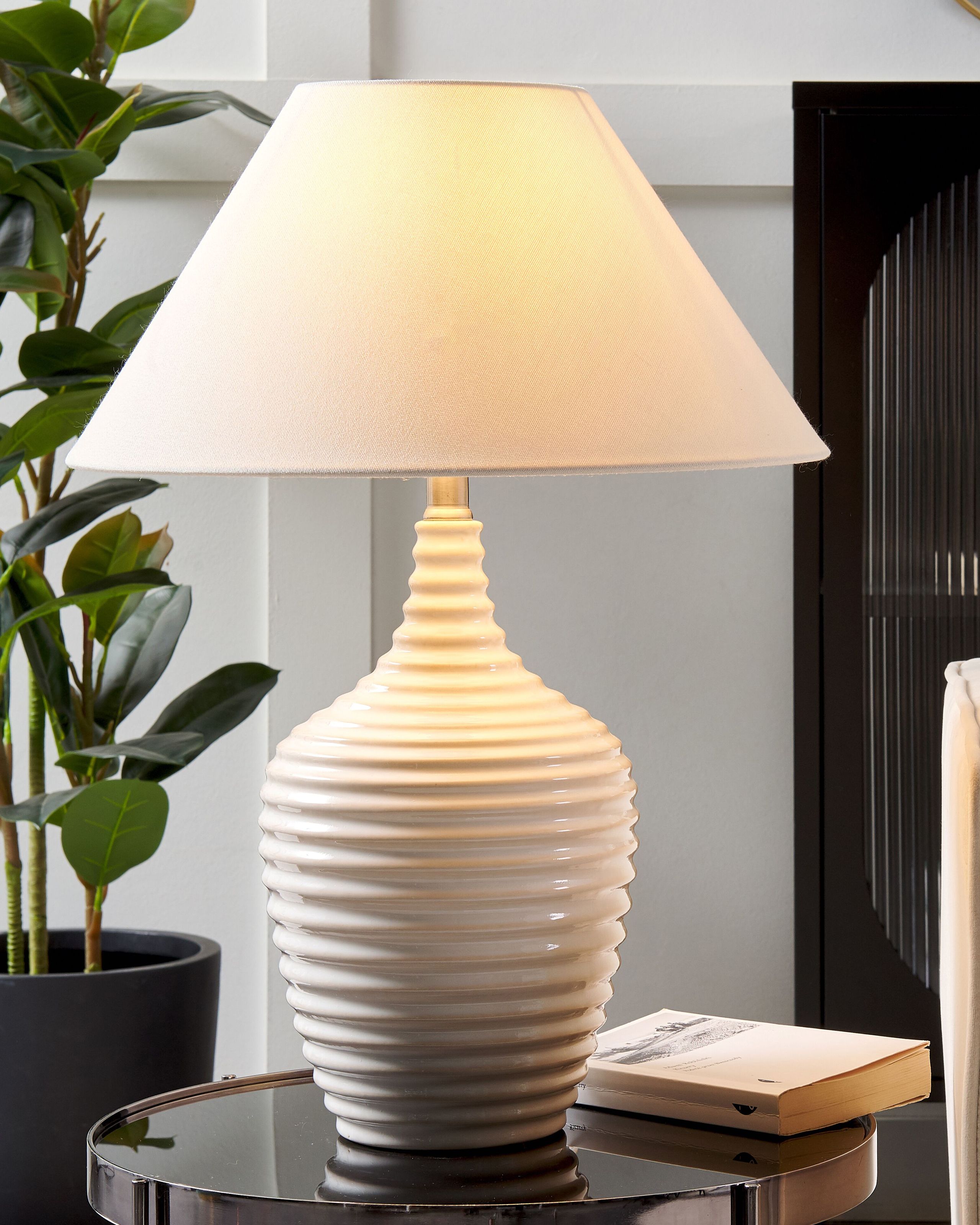 Pöytävalaisin CELESTE Keramiikka Beige